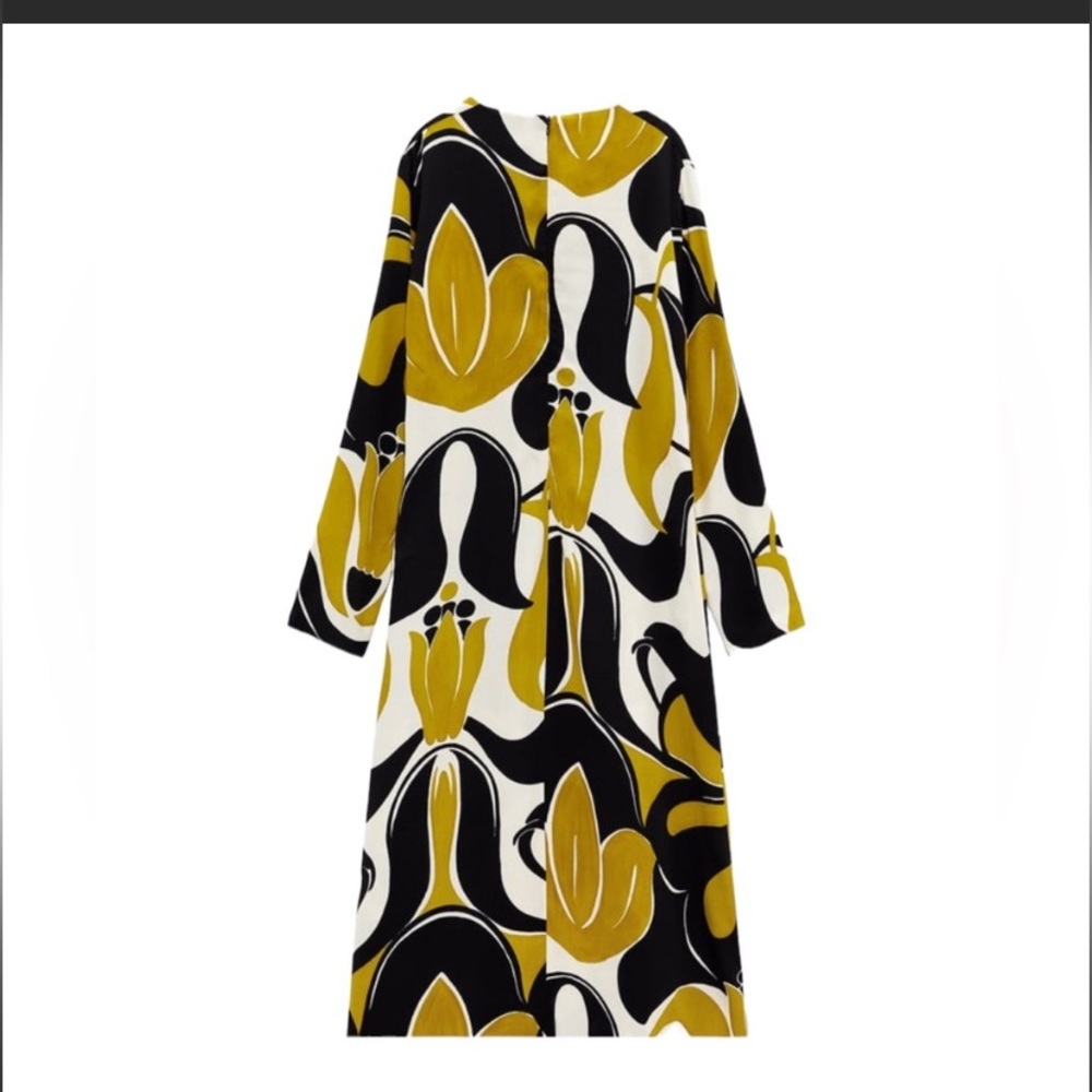 ZARA PRINTED LONG DRESS - Picture 2 of 7